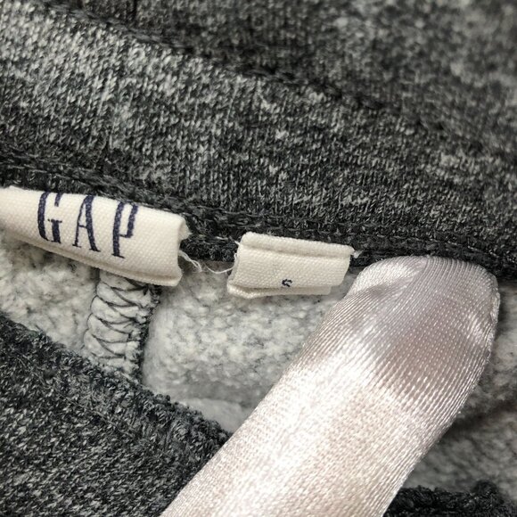 Gap Sueded Slim Sweatpants Mens S Gray Jogger Ankle Zip Drawstring Fleece - Picture 8 of 10